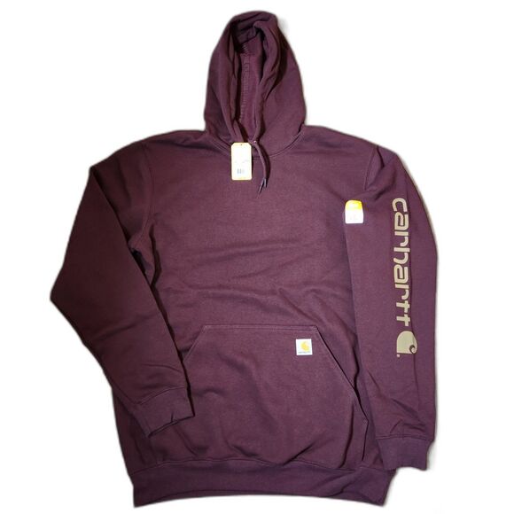 Carhartt Hoodie | Loose Fit | Men’s Large Tall | Pullover | Port Maroon | NWT - Picture 1 of 9